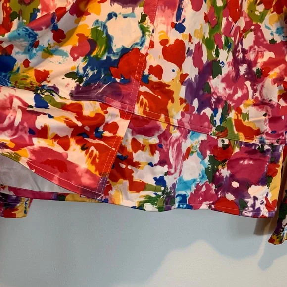 Chico’s Monet Fleur Satiny Spring Jacket - Picture 6 of 8